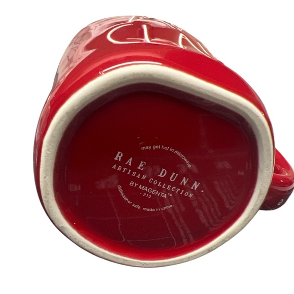 Rae Dunn Mrs Claus Red Holiday Mug with white letters - Picture 3 of 8